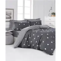 L'essentiel Maison , Begonvilla- EPJ6442, grigio, bianco, piumini, 65% cotone / 35% poliestere