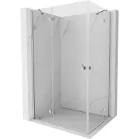 Mexen Mist-H Duo cabina doccia a battente sinistra 110 x 90 cm, trasparente, cromo - 8A5-110L-090P-01-00