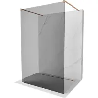 Mexen Kioto parete doccia autonoma 110 x 200 cm, grafite 8 mm, rame spazzolato - 800-110-002-65-40