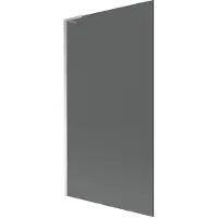 Mexen Next L paratia per vasca da bagno a 1 anta 100 x 150 cm, grafite, cromo - 895-100-000-03-40-01