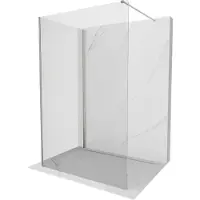 Mexen Kioto schermo doccia Walk-in 125 x 110 cm, trasparente, nichel spazzolato - 800-125-212-97-00-110