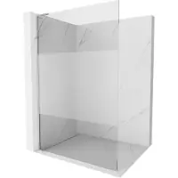Mexen Kioto L parete doccia Walk-in 80 x 200 cm, trasparente/brina, cromo - 800-080-103-01-35