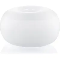 Huismerk - Pouf gonfiabile LED Pulight, illuminazione multicolore, telecomando, impermeabile, per interni ed esterni, pompa inclusa, portatile, bianco, Unica, plastica