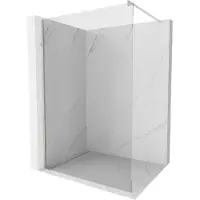 Mexen Kioto parete doccia Walk-in 100 x 200 cm, trasparente 8 mm, nichel spazzolato - 800-100-101-97-00