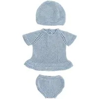 Miniland Completo In Maglia Abito E Cappello 40 Cm