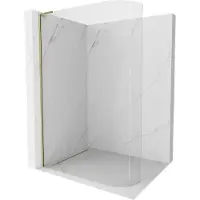 Mexen Kioto-R L Pannello doccia curvo Walk-in 90 x 200 cm, trasparente, oro - 800-090-103-50-06