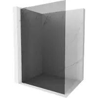 Mexen Kioto L parete doccia Walk-in 90 x 200 cm, grafite, cromo - 800-090-103-01-40
