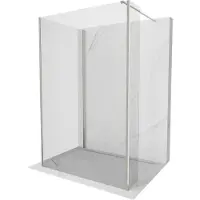 Mexen Kioto parete doccia Walk-in 140 x 70 x 40 cm, trasparente, nichel spazzolato - 800-140-070-221-97-00-040
