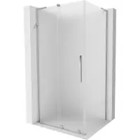 Mexen Velar L cabina doccia scorrevole 110 x 70 cm, brina, cromo - 871-110-070-33-01