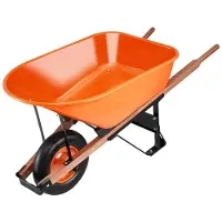 OEM Monociclo - Carriola da giardino - Capacità di carico: 150 kg - Volume: 170 litri - Monociclo - Maniglie metalliche - Lunghezza della ruota: 40,6 cm