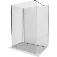 Mexen Kioto pannello doccia Walk-in 140 x 100 cm, trasparente, grigio canna di fucile spazzolato - 800-140-212-66-00-100