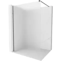 Mexen Kioto parete doccia Walk-in 120 x 200 cm, brina 8 mm, grigio canna di fucile spazzolato - 800-120-101-66-30