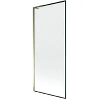Mexen Next L paravento per doccia a un'anta 80 x 150 cm, cornice nera, oro - 895-080-000-03-70-50
