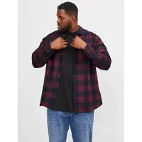 Jack & Jones Plus Size Camicia A Quadri Loose Fit