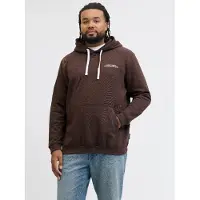 Jack & Jones Plus Size Felpa Con Cappuccio Stampa Sul Retro