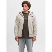 Jack&Jones PLUS Plus Size Felpa Con Cappuccio E Zip Stampato