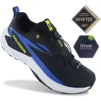 Salomon - Scarpe trail in GORE-TEX - Genesis GTX Black/Bluing/Acid Lime per Uomo - Taglia 41 1/3 - Nero