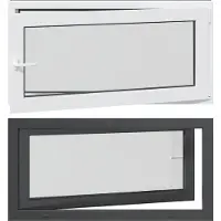 vidaXL Finestra basculante e girevole per cantina , modello RISOR, dimensioni 120 x 60 cm