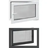 vidaXL Finestra basculante e girevole per cantina , modello RISOR, dimensioni 90 x 60 cm