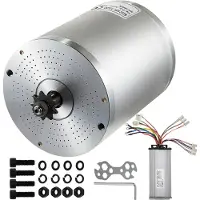 Vevor 3000 W 72 V motore brushless, motore elettrico per scooter con controller ad alta velocità da 4900 giri/min per minibike, quad e go-kart