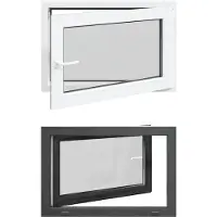 vidaXL Finestra basculante e girevole per cantina , modello RISOR, dimensioni 90 x 50 cm
