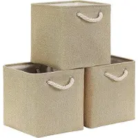 OEM Scatola portaoggetti in lino da 33 cm