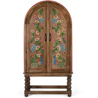 GINER Y COLOMER Armadio in legno di mango di Silex, 160 cm x 83 cm x 40 cm