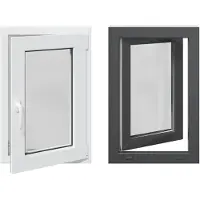 vidaXL Finestra basculante e girevole per cantina , modello RISOR, dimensioni 50 x 75 cm