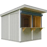 Timbela Chiosco Premium per esterni - 5,9m² - H240x248x305 cm - Struttura a pannelli LP Smartside - M950-TUNDRA GREY