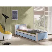 Mirjan 24 Letto per bambini con spazio di archiviazione 80x180 POLCH - bianco / blu