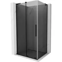 Mexen Velar L cabina doccia scorrevole 120 x 70 cm, grafite, nera - 871-120-070-43-70