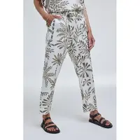 DIDI Pants Sol Offwhite Palmer Print Taglia: 44 | Pantaloni Outlet | Donna | Bianco