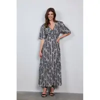 DIDI Dress Bonita Sand Palm Leaves Print Taglia: 42 | Maxi abiti Outlet | Donna | Marrone