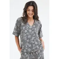 DIDI Blouse Tess Black Bloom Print Taglia: 48 | Magliette intime Outlet | Donna | Nero
