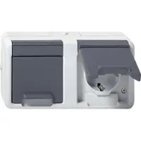 Gira 478130 SCHUKO 2f waager. KD WG AP G (478130)