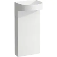Laufen Sondeur mobile pour lavabo avec colonne intégrée, sans trou pour robinet, sans trop-plein, 410x900mm, avec robinet de vidange, blanc, H8113410001121, H8113410001121