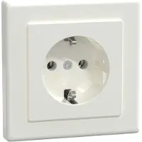 Merten SCHUKO presa di corrente pws/gl piastra di copertura completa MEG2301-1419