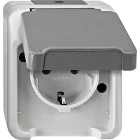 Merten Presa di corrente SCHUKO grigio chiaro MEG2300-8029
