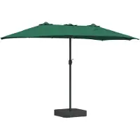 Syfax Ombrello da giardino Verde 385 x 209 x 244 cm Poliestere