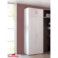 Wimex Armadio Armadio Malta bianco / bianco lucido 80 cm a 2 ante