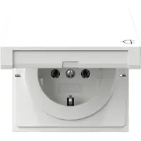 Gira 445470 SCHUKO presa di corrente KD interruttore di superficie bianco puro (445470)