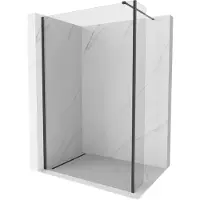 Mexen Kioto parete doccia Walk-in 120 x 30 cm, trasparente, nero - 800-120-212-70-00-030