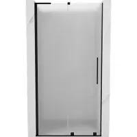 Mexen Velar L porte doccia scorrevoli 90 cm, smerigliato, nero - 871-090-003-31-70