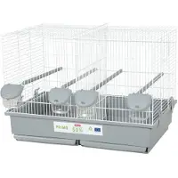 Zolux Primo Cati Bird Breeding Cage - For Mandarin Canaries - 57 x 34.5 x 41 cm - White and Gray