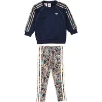 Adidas Originals Tuta da jogging 'adidas x Liberty London Oversized Crew and Tights' marino / marrone chiaro / rosa / bianco