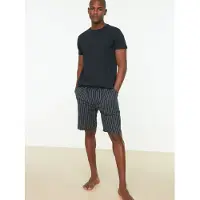 Trendyol Pigiama corto navy / bianco