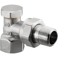Oventrop Raccordo HK Combi 2 PN 10, ottone nichelato, angolo DN 20, 3/4"
