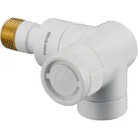 Oventrop Valvola termostatica serie E ad angolo retto, DN 15, 1/2", PN 10 bianco