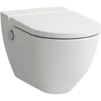 Laufen Cleanet Navia : WC douche murale, chasse d'eau basse, sans rebord, 370 x 580 x 380 mm, H8206014000001, H8206014000001