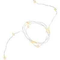 Magic Home Catena luminosa MagicHome Natale Twisted Stars 180S, 180x micro LED a stella bianco caldo, luce fissa, 230V, 50 Hz, IP44, per esterni, illuminazione, L-2 m x 9 fili